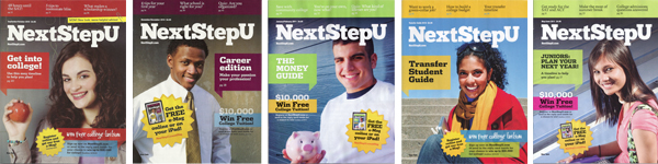 2010-2011 NextStep U Cover Models Provided by Mary Therese Friel, LLC: Tess Gilmore, Eddie Williams, Michael Edward Scaccia, Simone Boone & Jayde Ahearn.
